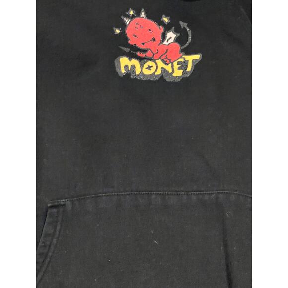 Monet Skateboards Black Hoodie Mens M - Picture 3 of 4